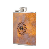 Rusty Steel Monogram Heupfles (Links)