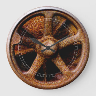 Rusty Submarine Hatch Wheel Grote Klok