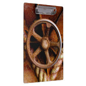 Rusty Submarine Hatch Wheel Klembord (Rechts)