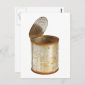 Rusty tin kan briefkaart (Voorkant / Achterkant)