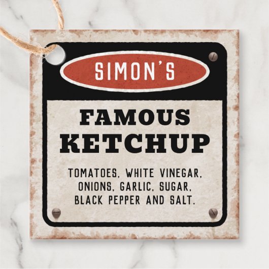 Rusty tomato ketchup label (Voorkant)
