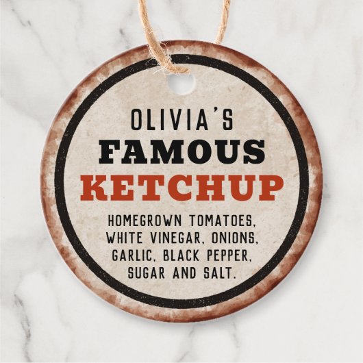 Rusty tomato ketchup label (Voorkant)