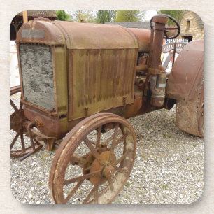 Rusty tractor bier onderzetter