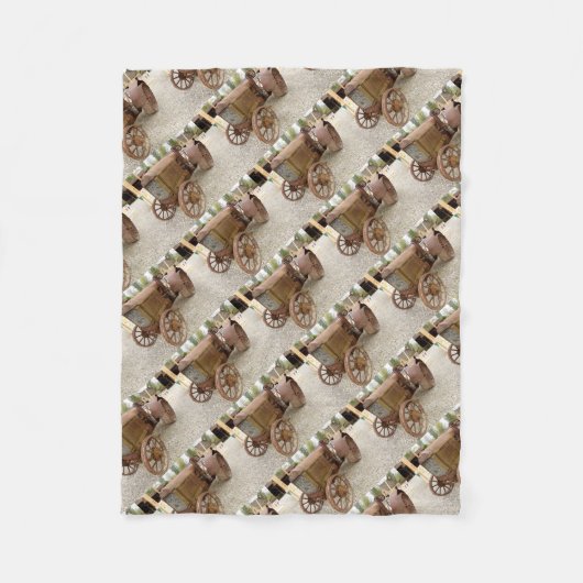 Rusty  tractor fleece deken (Voorkant)