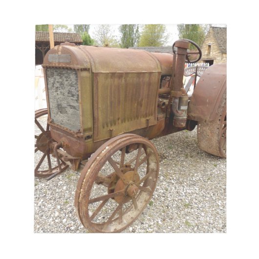 Rusty tractor notitieblok (Voorkant)