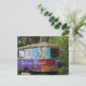 Rusty Trailer We hebben Briefkaart verplaatst (Staand voorkant)
