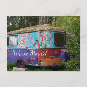 Rusty Trailer We hebben Briefkaart verplaatst