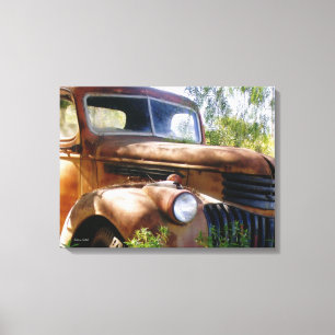 Rusty  Truck Canvas Afdruk
