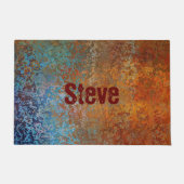 Rusty, Verdigris, Grunge Steampunk Persoonlijk Deurmat (Voorkant)