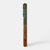 Rusty, Verdigris, Grunge Steampunk Persoonlijk iPhone 16 Hoesje (Linkerkant)