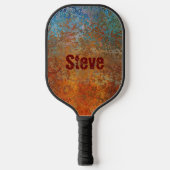 Rusty, Verdigris, Grunge Steampunk Persoonlijk Pickleball Paddle (Voorkant)