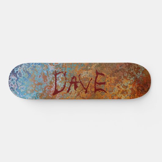 Rusty, Verdigris, Grunge Steampunk Persoonlijk Skateboard (Horizontaal)