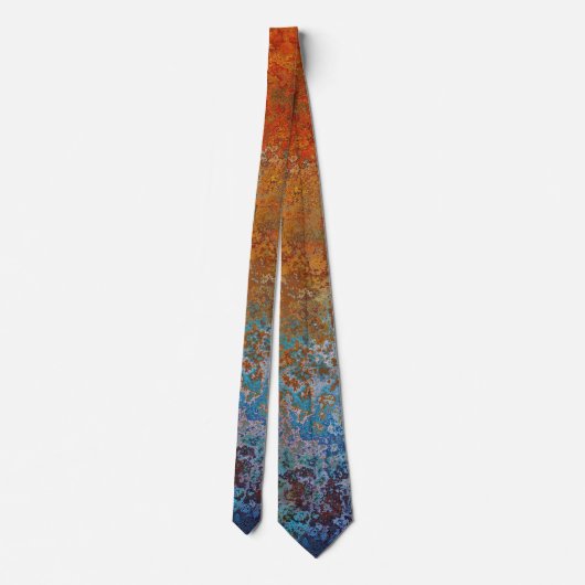 Rusty, Verdigris, Grunge Steampunk Stropdas (Achterkant)