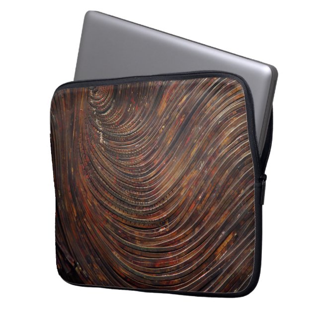 Rusty Waves Laptop Sleeve (Voorkant Links)