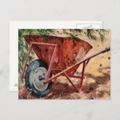 Rusty Wheelbarrow 2009 Briefkaart (Voorkant / Achterkant)