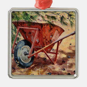Rusty Wheelbarrow 2009 Metalen Ornament