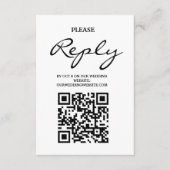 Rusty Wildflower & Mountain Online RSVP QR Code Informatiekaartje (Voorkant)