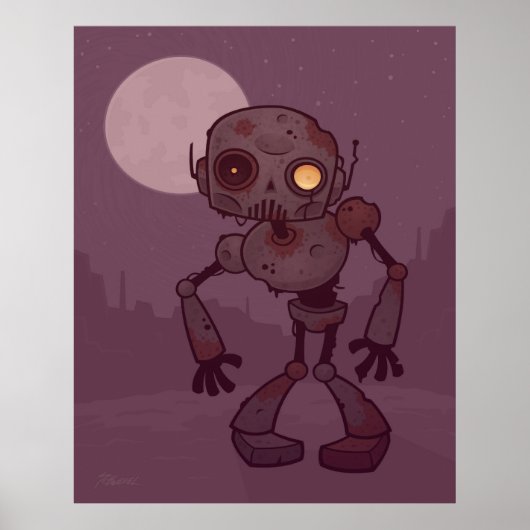 Rusty Zombie Robot Poster (Voorkant)