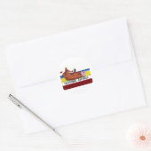 Rusty's California Beer Flag Ronde Sticker (Envelop)