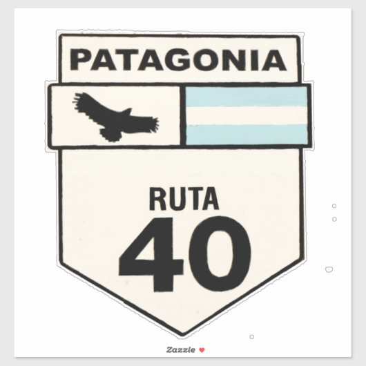 Ruta 40 op maat gesneden vinyl Sticker (Vel)