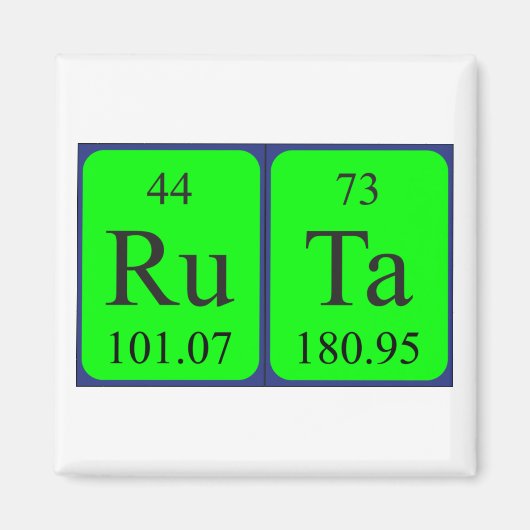 Ruta periodiek table name magnet magneet (Voorkant)