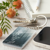 Ruth 1:16 Manuscript, waar u gaat zal ik gaan Sleutelhanger (Voorkant Rechts)