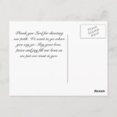 Ruth 1:16 Waar gij heengaat, zal Ik naar de gewoon Briefkaart (Achterkant)