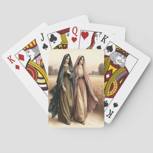 Ruth 1 Reis van trouwe toewijding Pokerkaarten (Achterkant)