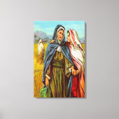 Ruth 1 Ruth gaat met Naomi Canvas Afdruk (Voorkant)