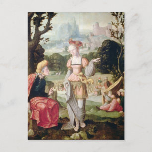 Ruth and Naomi in the field of Boaz, c.1530-40 Briefkaart