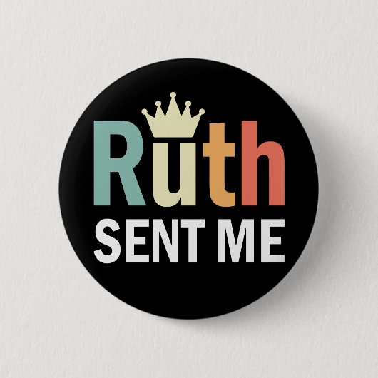 Ruth Bader Binsburg, Ruth Sent... Ronde Button 5,7 Cm (Voorkant)