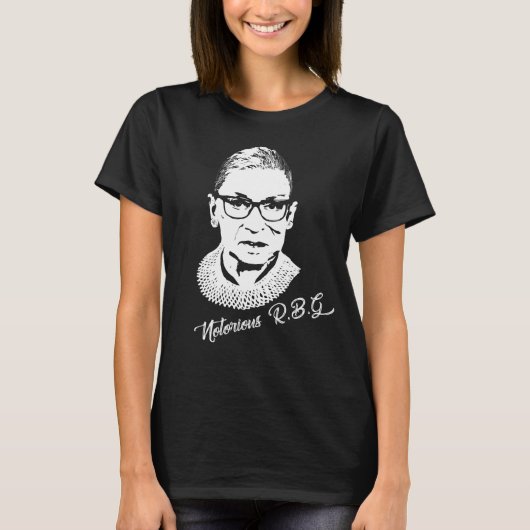Ruth Bader Ginsberg - beruchte RBG T-shirt (Voorkant)