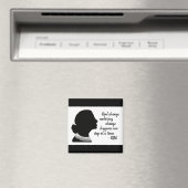 Ruth Bader Ginsberg Silhouette Change Quote Magnet Magneet (Insitu (Vaatwasser))
