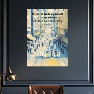 Ruth Bader Ginsberg Vrouwenleed Poster