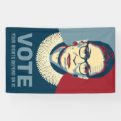 Ruth Bader Ginsburg Bannière de vote pop-art moder (Horizontal)