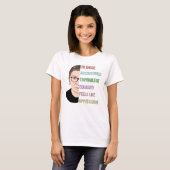 Ruth Bader Ginsburg, berucht RBG-Poster T-shirt (Voorkant volledig)