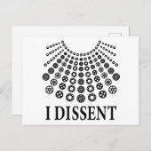 Ruth Bader Ginsburg, beruchte RBG, ik ben het daar Briefkaart (Voorkant / Achterkant)