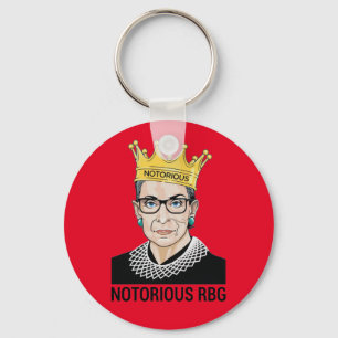 Ruth Bader Ginsburg - beruchte RBG Sleutelhanger