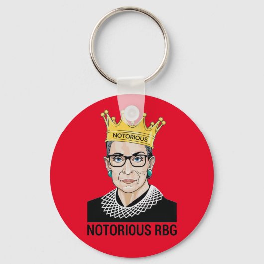 Ruth Bader Ginsburg - beruchte RBG Sleutelhanger (Voorkant)