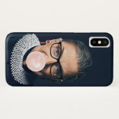 Ruth Bader Ginsburg Bgloing Pink Bubble gom Case-Mate iPhone Case (Achterkant (horizontaal))