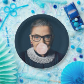 Ruth Bader Ginsburg Bgloing Pink Bubble gom Papieren Bordje (Feest)