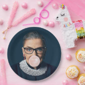 Ruth Bader Ginsburg Bgloing Pink Bubble gom Papieren Bordje (Feest)