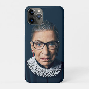 Ruth Bader Ginsburg blauwe achtergrond iPhone 11 Pro Hoesje