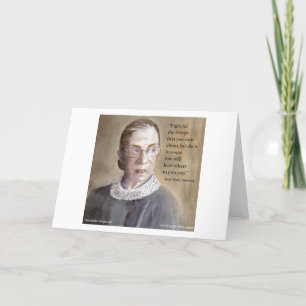 Ruth Bader Ginsburg & citaat Feestdagen Kaart