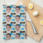 Ruth Bader Ginsburg de beruchte RBG Kitchen Theedoek (Quarter Fold)