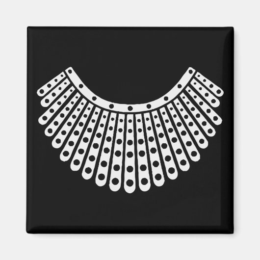 Ruth Bader Ginsburg, Dissent collar RBG Magneet (Voorkant)
