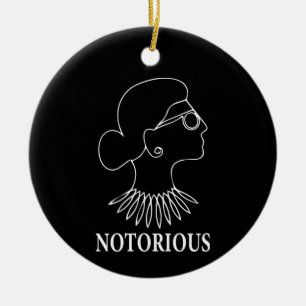 Ruth Bader Ginsburg Drawing: beruchte RBG Keramisch Ornament