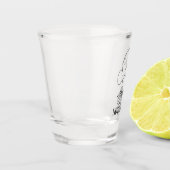 Ruth Bader Ginsburg Drawing: beruchte RBG Shot Glas (Links)