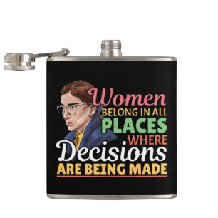 Ruth Bader Ginsburg Feministische Advocate Rechter Heupfles