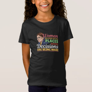 Ruth Bader Ginsburg Feministische Advocate Rechter T-shirt